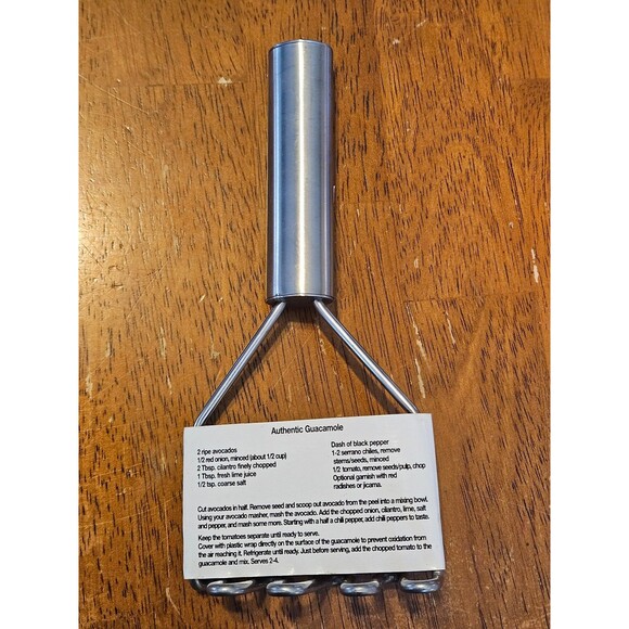 Norpro My Favorite Masher 18/10 Stainless Steel Avacado Potatoes Berries 7in New - Picture 2 of 2